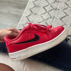 Red Nike Air Forces